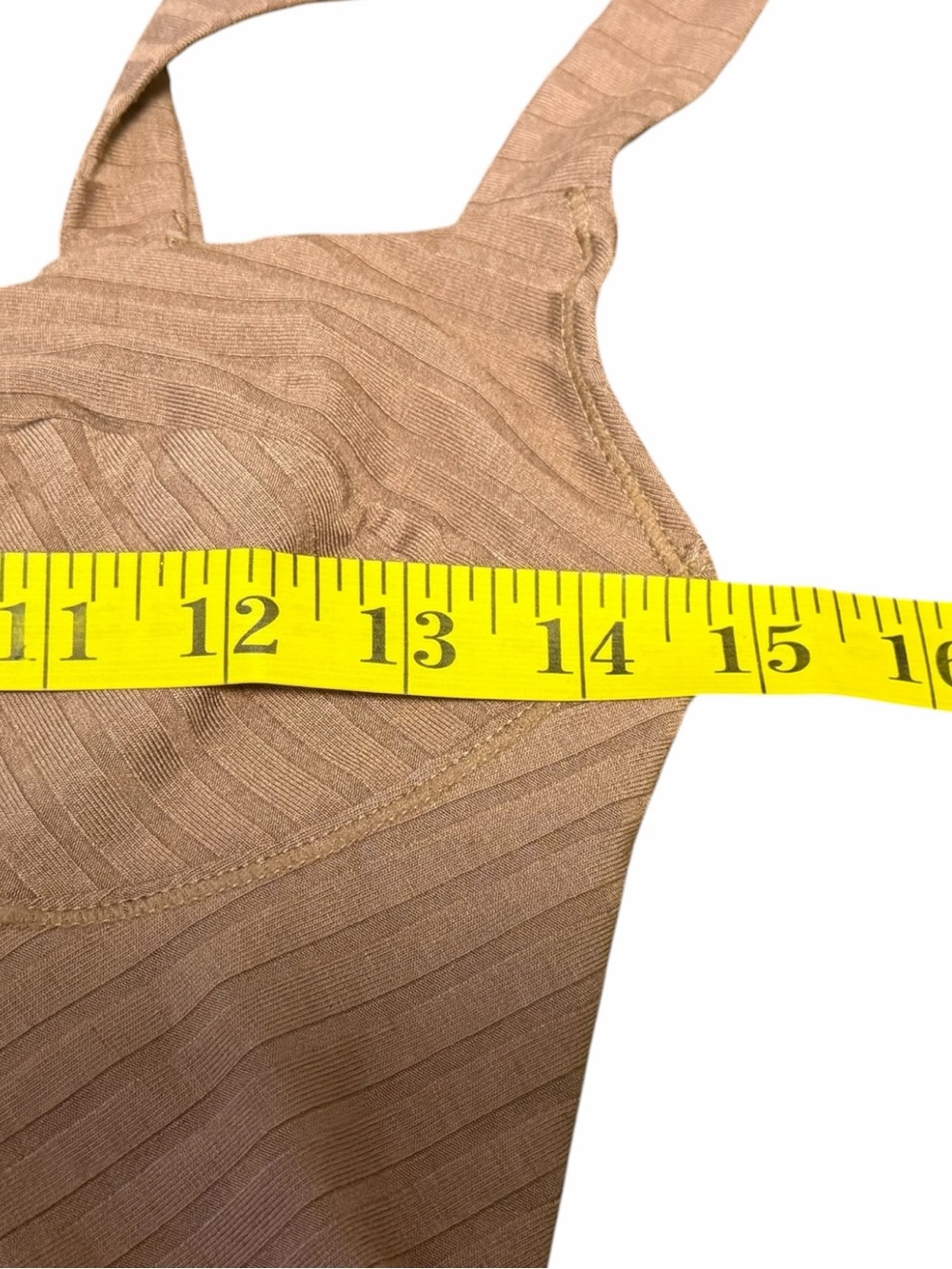 Free People Taupe Serenity Corset Cami Size M - Picture 7 of 9